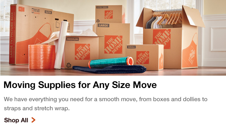 Shop all moving supplies from boxes to dollies to straps and stretch wraps